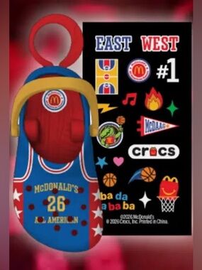McDonald’s Crocs #5 Blue Team Jersey Crocs toy